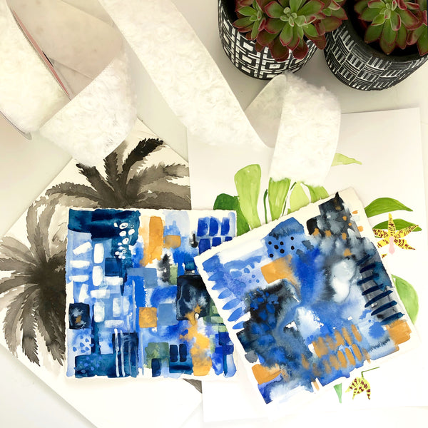 Chinoiserie Original Art 8"x8"