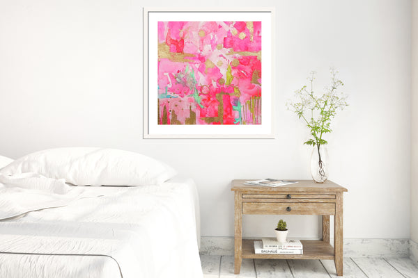 Blushing Shades Pink Print