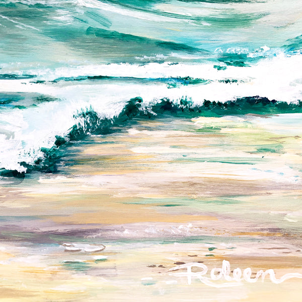 La Jolla Shores Stroll Original Art 40"X30"