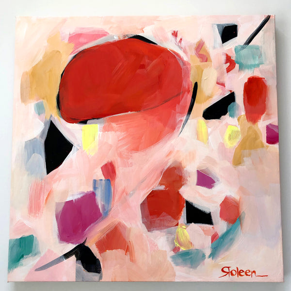 Terrazzo Terra Gem Original Art 24"x24"