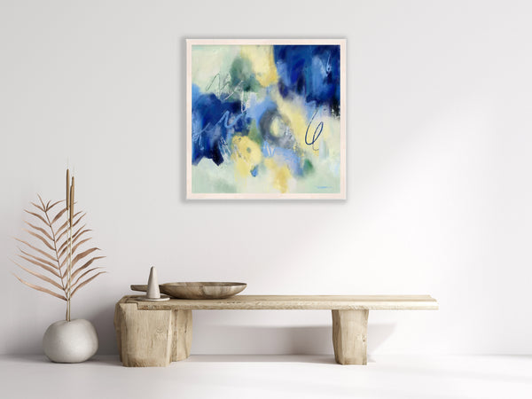 Chambray & Daisies Art Print
