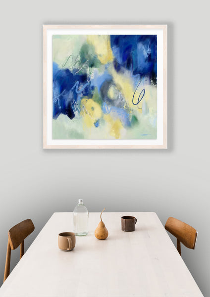 Chambray & Daisies Art Print