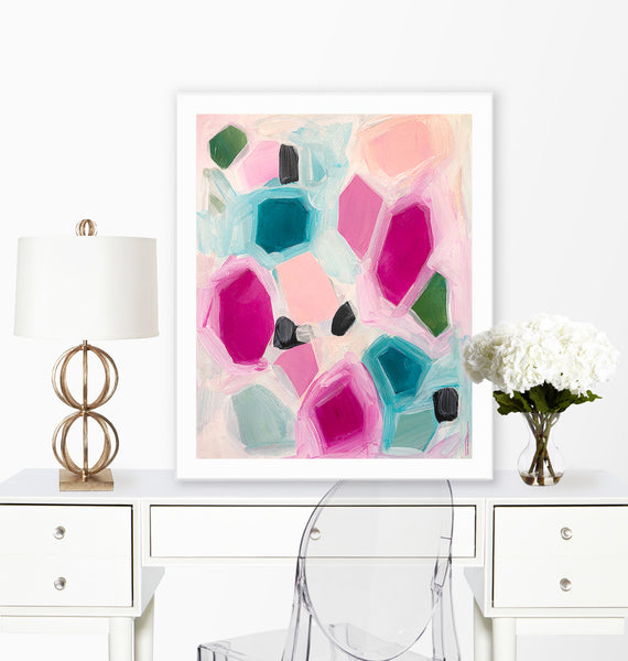 Semiprecious Terra Gem Art Print