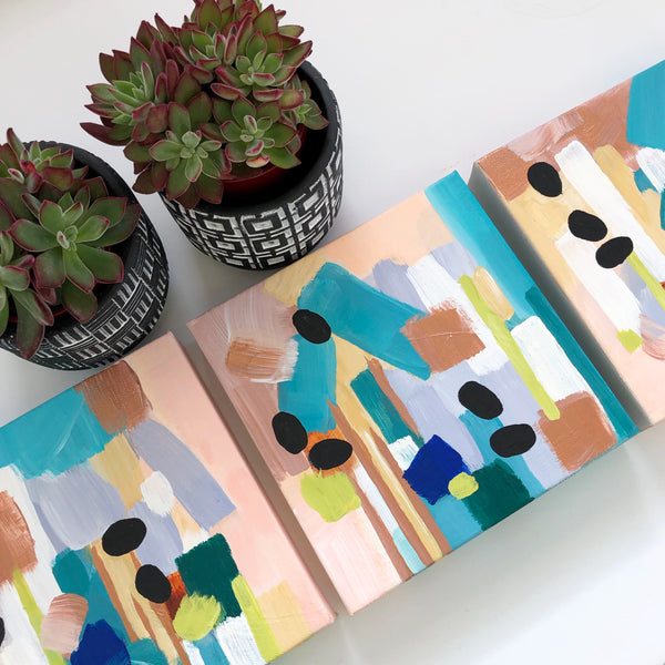 Dusty Bronze Original Art 8"x8"