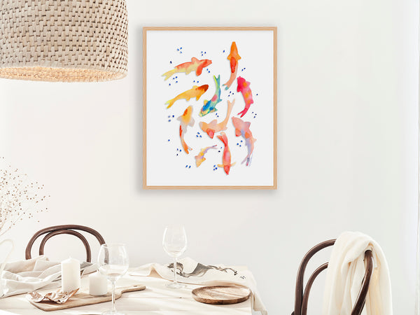 Koi Fish Art Print