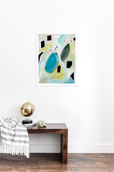 Malachite Terra Gem Original Art 18"X24"