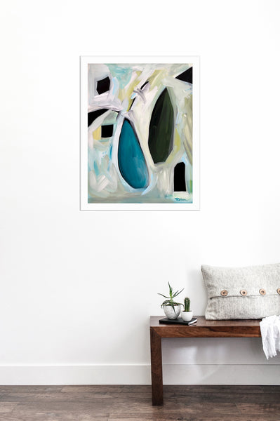 Chrysoprase Terra Gem Original Art 18"x24"