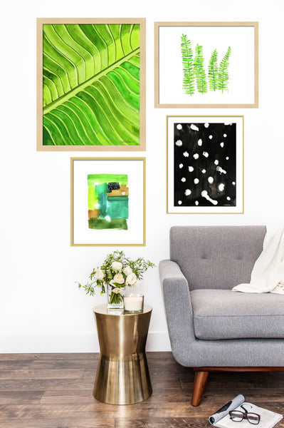 Black & White Splashes Print