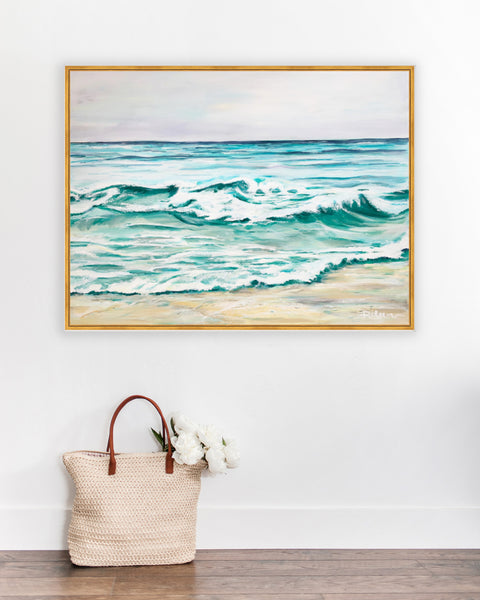 La Jolla Shores Stroll Original Art 40"X30"