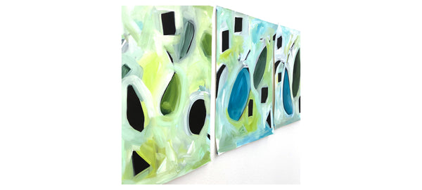 Malachite Terra Gem Original Art 18"X24"