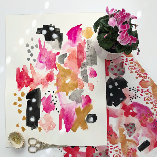 Hugs N’ Kisses Original Art 18"X24"