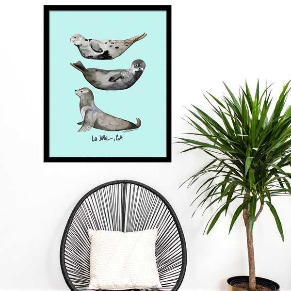 La Jolla Seal Print