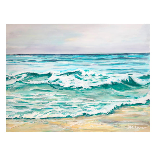 La Jolla Shores Stroll Original Art 40"X30"