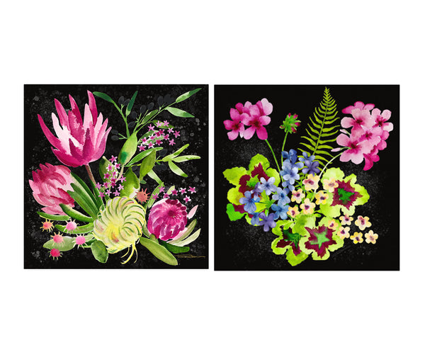 Protea Blossom & Geranium Aperitif Gallery Wall Set
