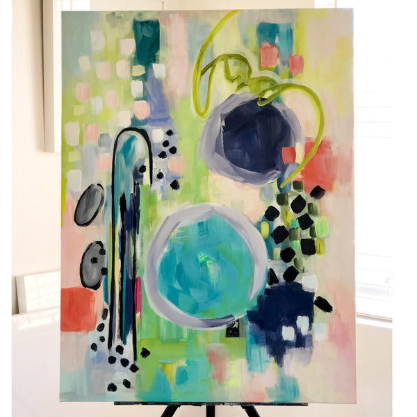 Always Thinking Original Art 30x40