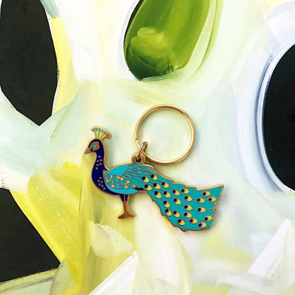 Peacock Keychain