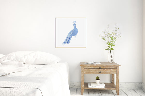 Demurely Peacock Print