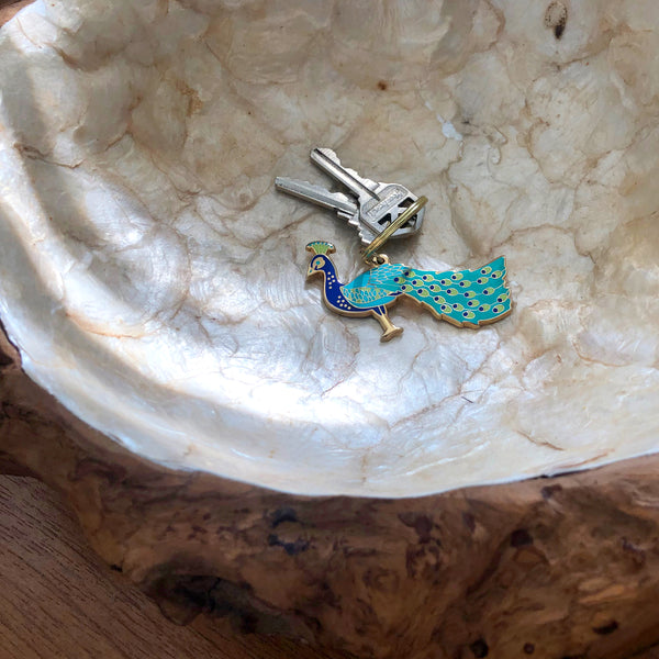 Peacock Keychain