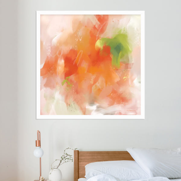Papaya Fizz Art Print