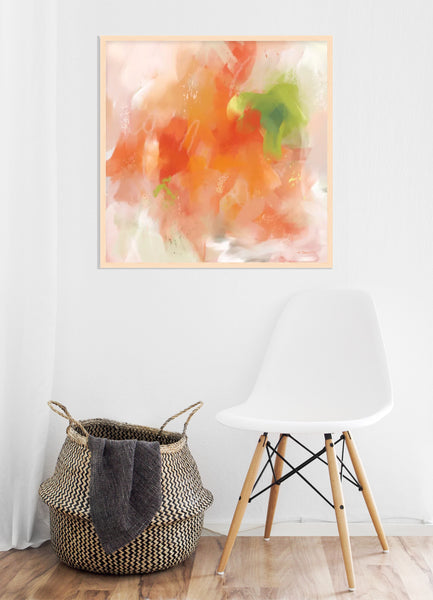 Papaya Fizz Art Print