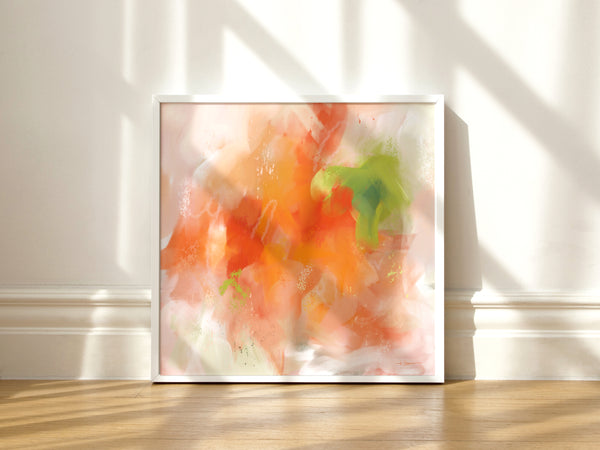 Papaya Fizz Art Print