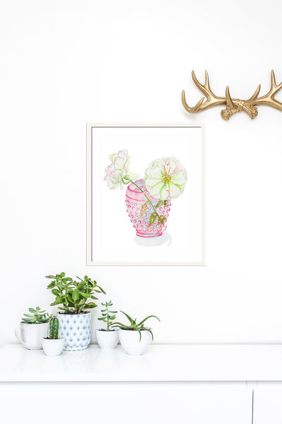 Cheers Pink Rose Print