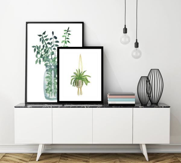 Hanging Fern Print