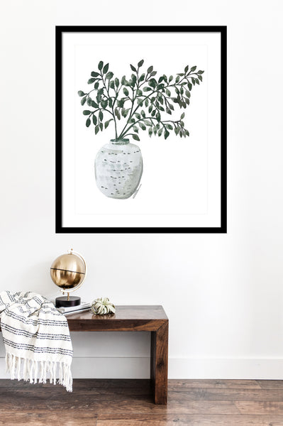 Eucalyptus In Pottery Print