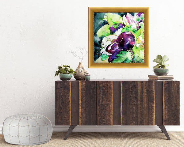 Aubergine Mirage Print