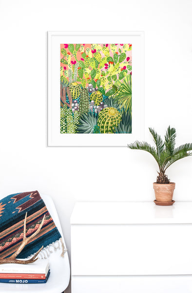 Persistence Cactus Garden Print