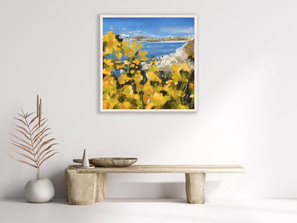 Beach Stay Golden Art Print