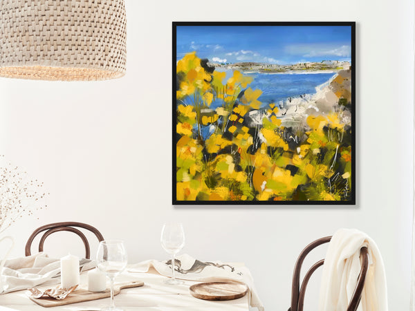 Beach Stay Golden Art Print