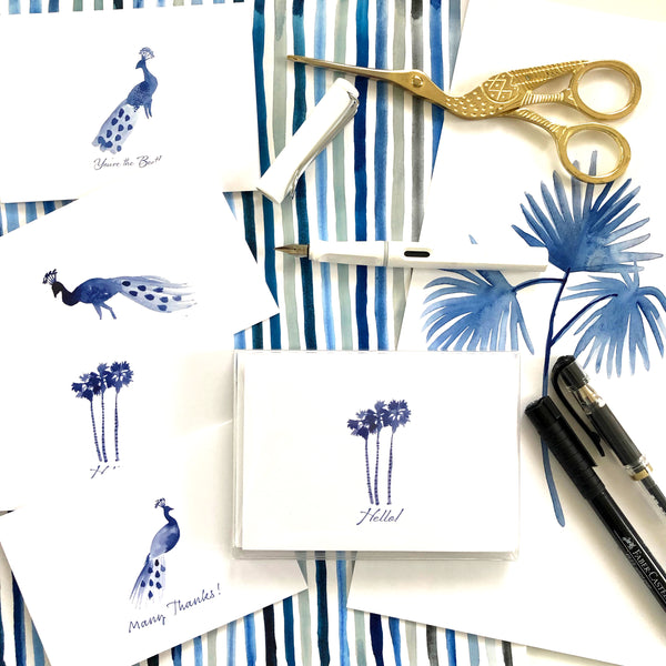 Peacock Notecards
