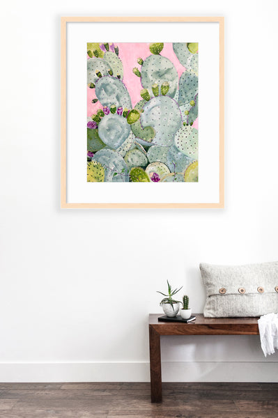 Prickly Pear Cactus Print