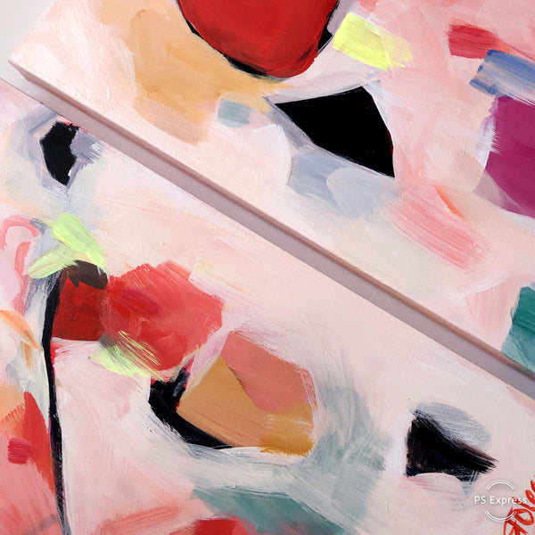 Terrazzo Terra Gem Original Art 24"x24"