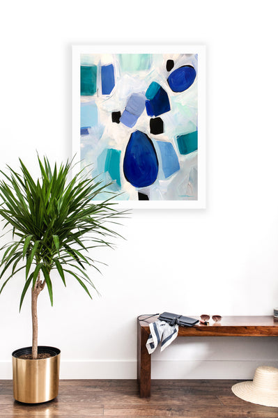 Aquamarine Terra Gem Print