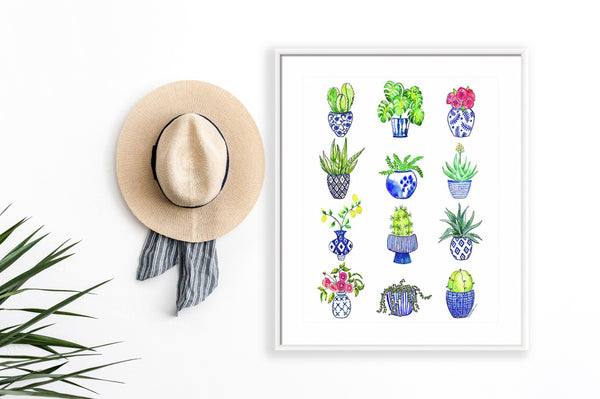 Chinoiserie Cactus Print