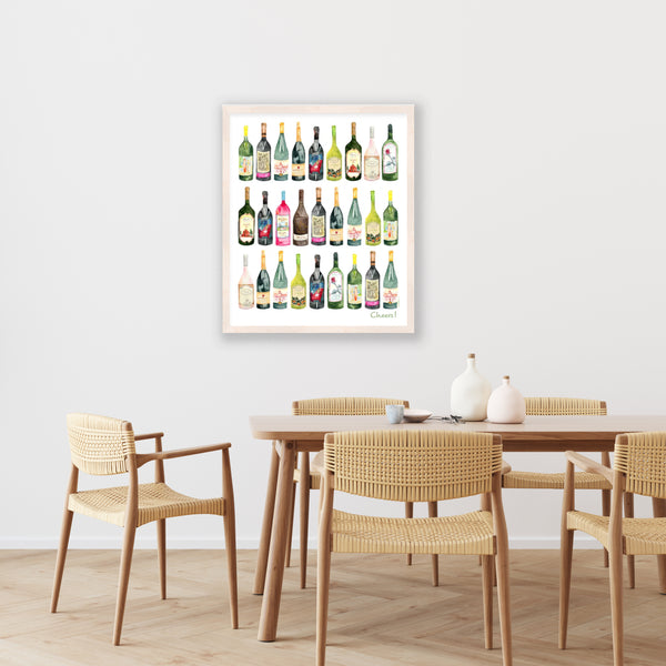 Wine Bottle Print