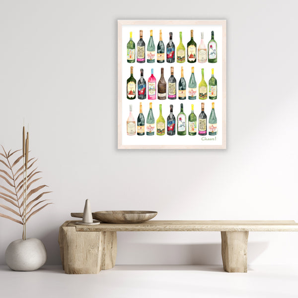 Wine Bottle Print