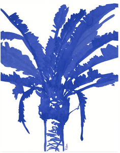 Stand Tall Blue Palm Tree Print
