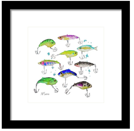 Fishing is Fly No3 Print