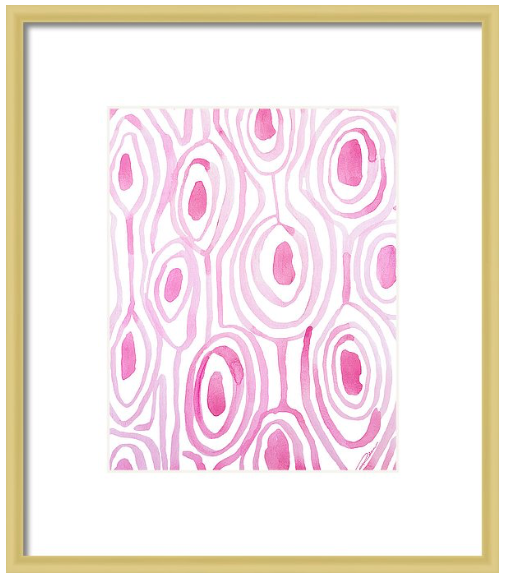 Pink Woodgrain Print