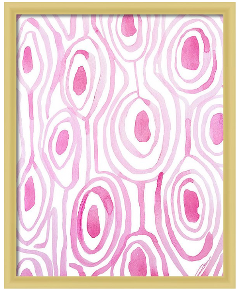 Pink Woodgrain Print