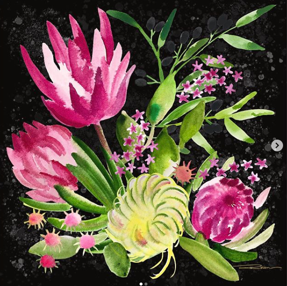 Protea Blossom Aperitif Print
