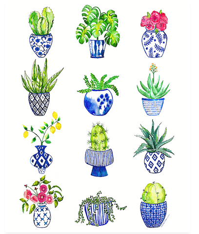 Chinoiserie Cactus Print