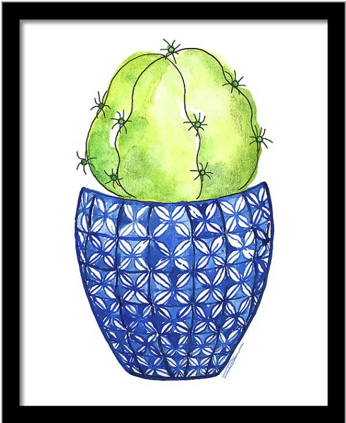 Barrel Cactus Print