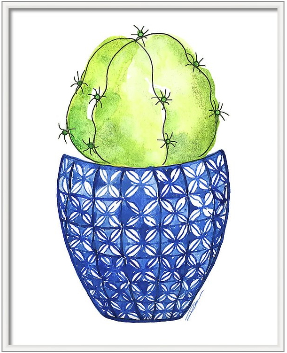 Barrel Cactus Print