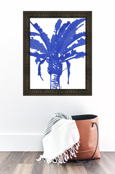 Stand Tall Blue Palm Tree Print