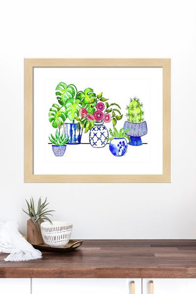 Indoor Garden Cactus Print