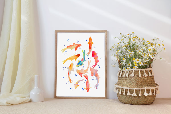 Koi Fish Art Print